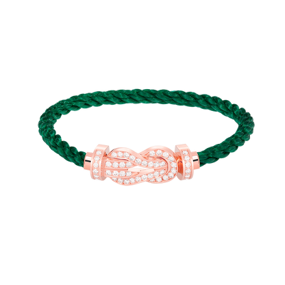 [AuraEcho]CHANCE LARGE 8 FIGURE BUCKLE FULL DIAMOND BRACELET ROSE GOLD