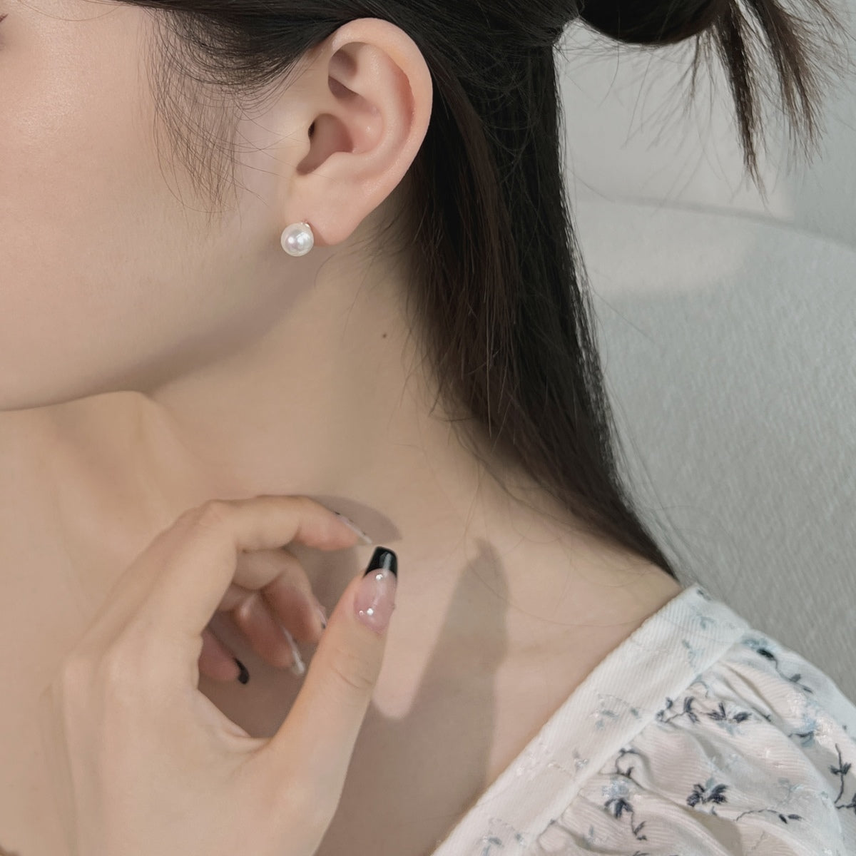 [AuraEcho]Delicate Pearl Earrings