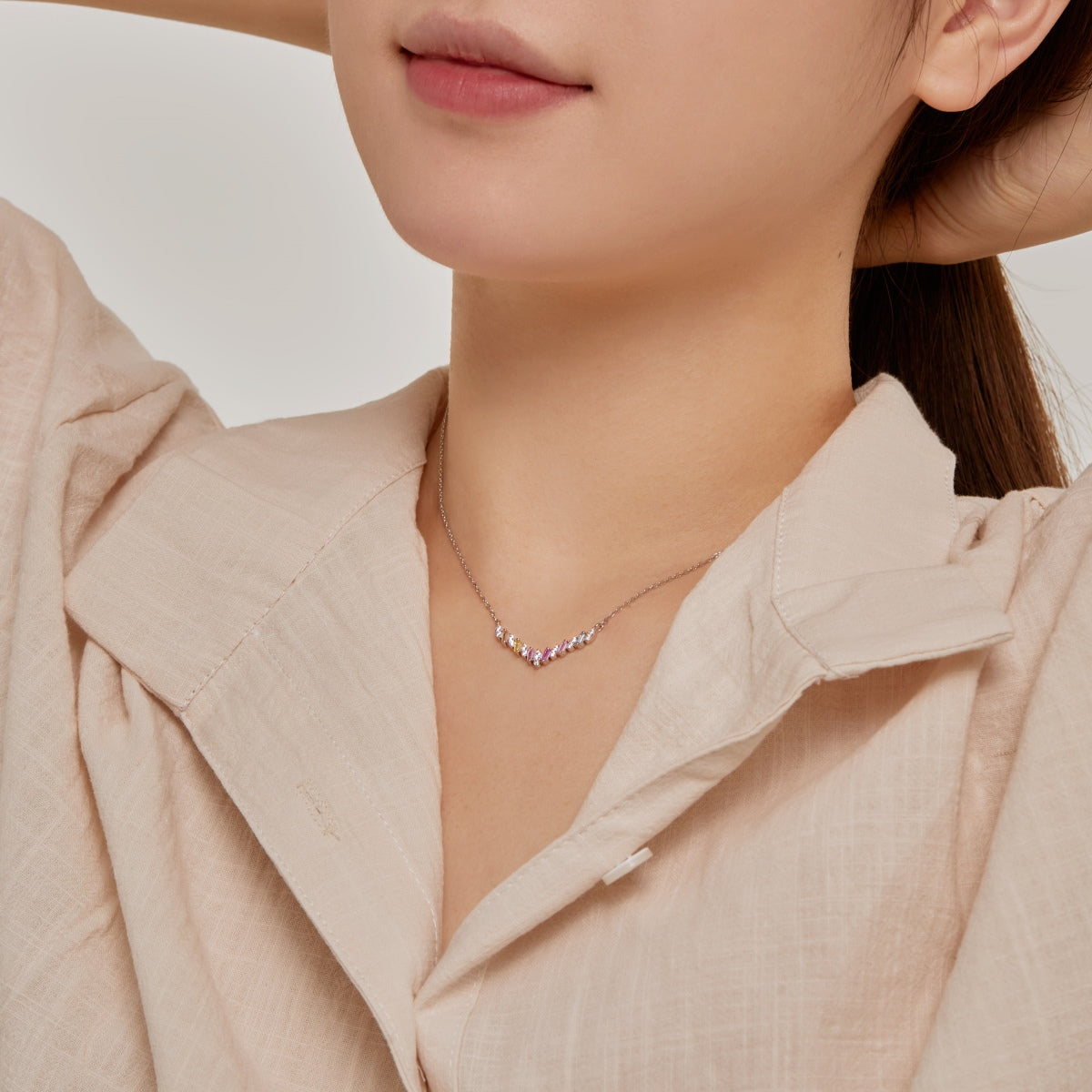 [AuraEcho]Dazzling Rainbow Necklace
