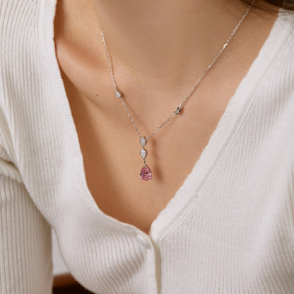 [AuraEcho]Dazzling Pear Cut Necklace