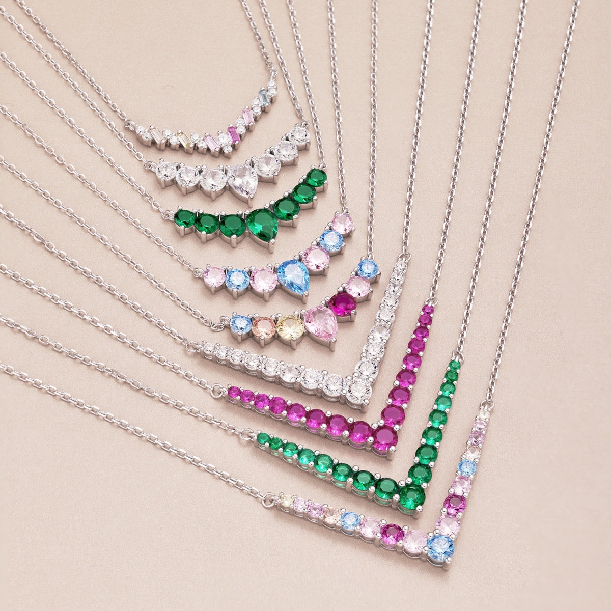 [AuraEcho]Ornate Round Cut Necklace