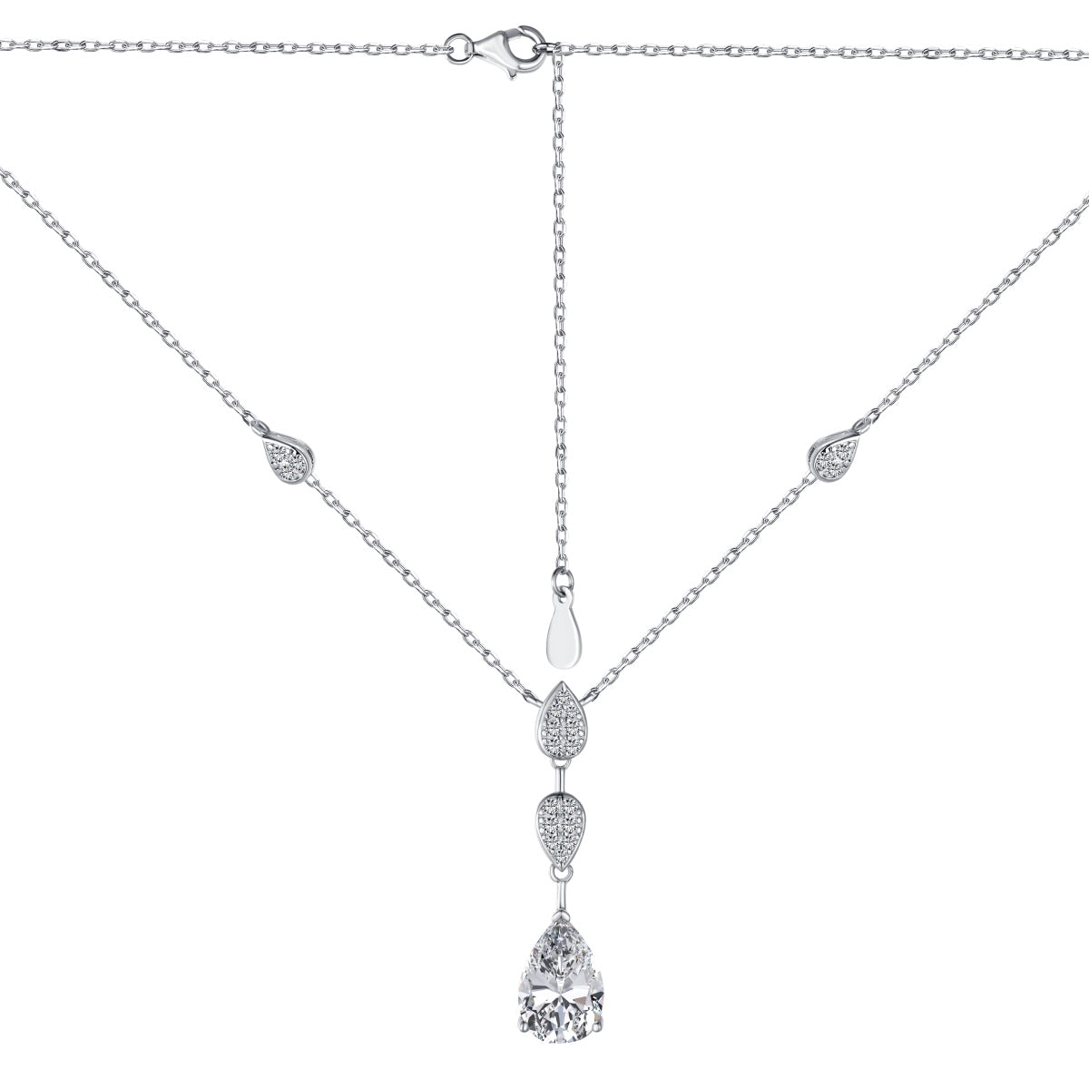[AuraEcho]Dazzling Pear Cut Necklace
