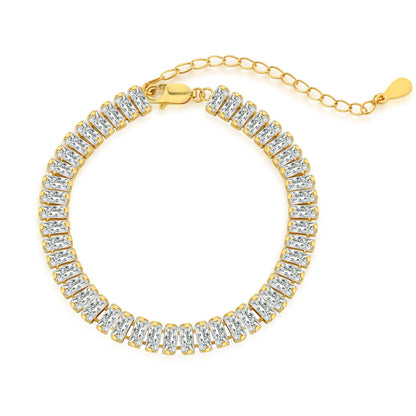 [AuraEcho]Exquisite Emerald Cut Daily Bracelet