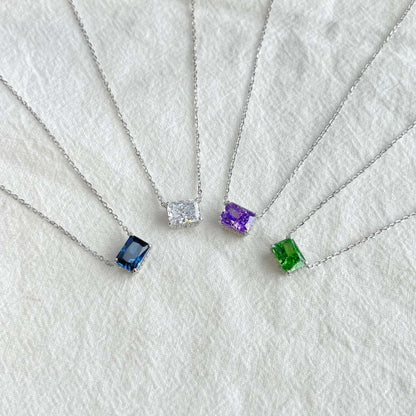 [AuraEcho]Luxurious Square Shape Colorful Necalack
