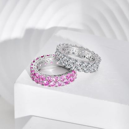 [AuraEcho]Sparkling Full Heart Ring