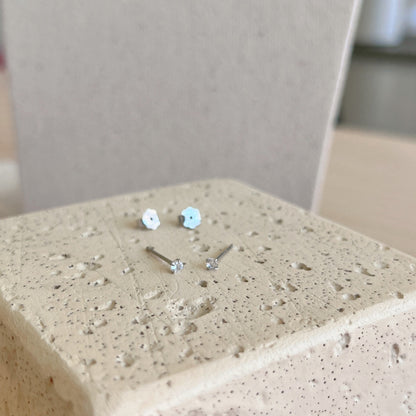[AuraEcho]Delicate Solitaire Earrings