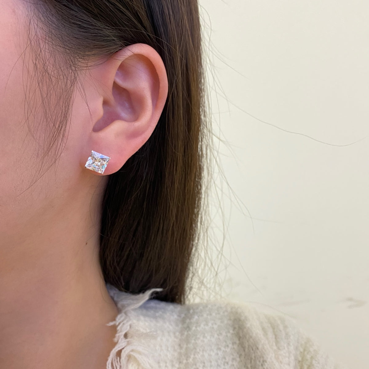 [AuraEcho]Ornate Square Shape Earrings