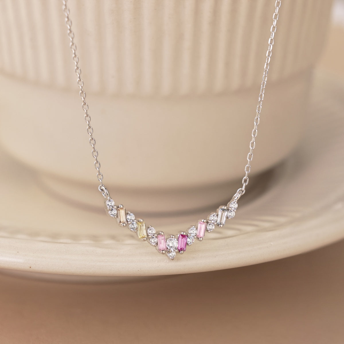 [AuraEcho]Dazzling Rainbow Necklace