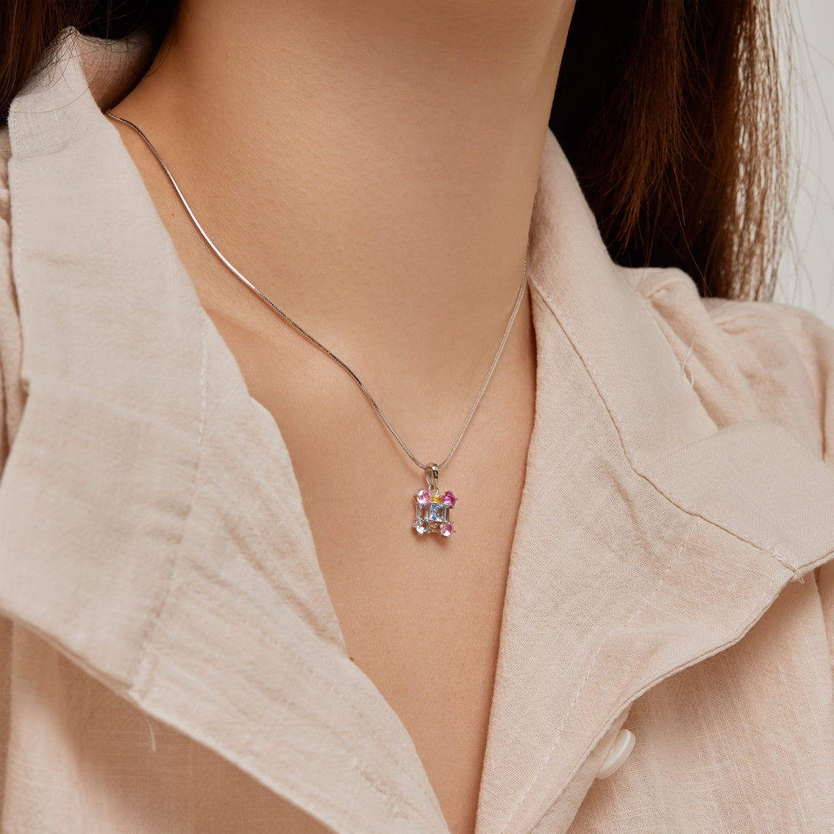 [AuraEcho]Gorgeous Multi Colorful Necklace