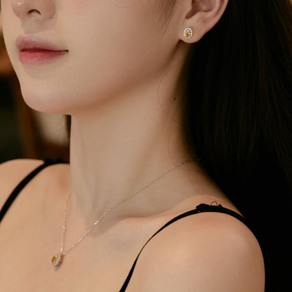 [AuraEcho]Delicate Unique Oval Cut Daily Earrings