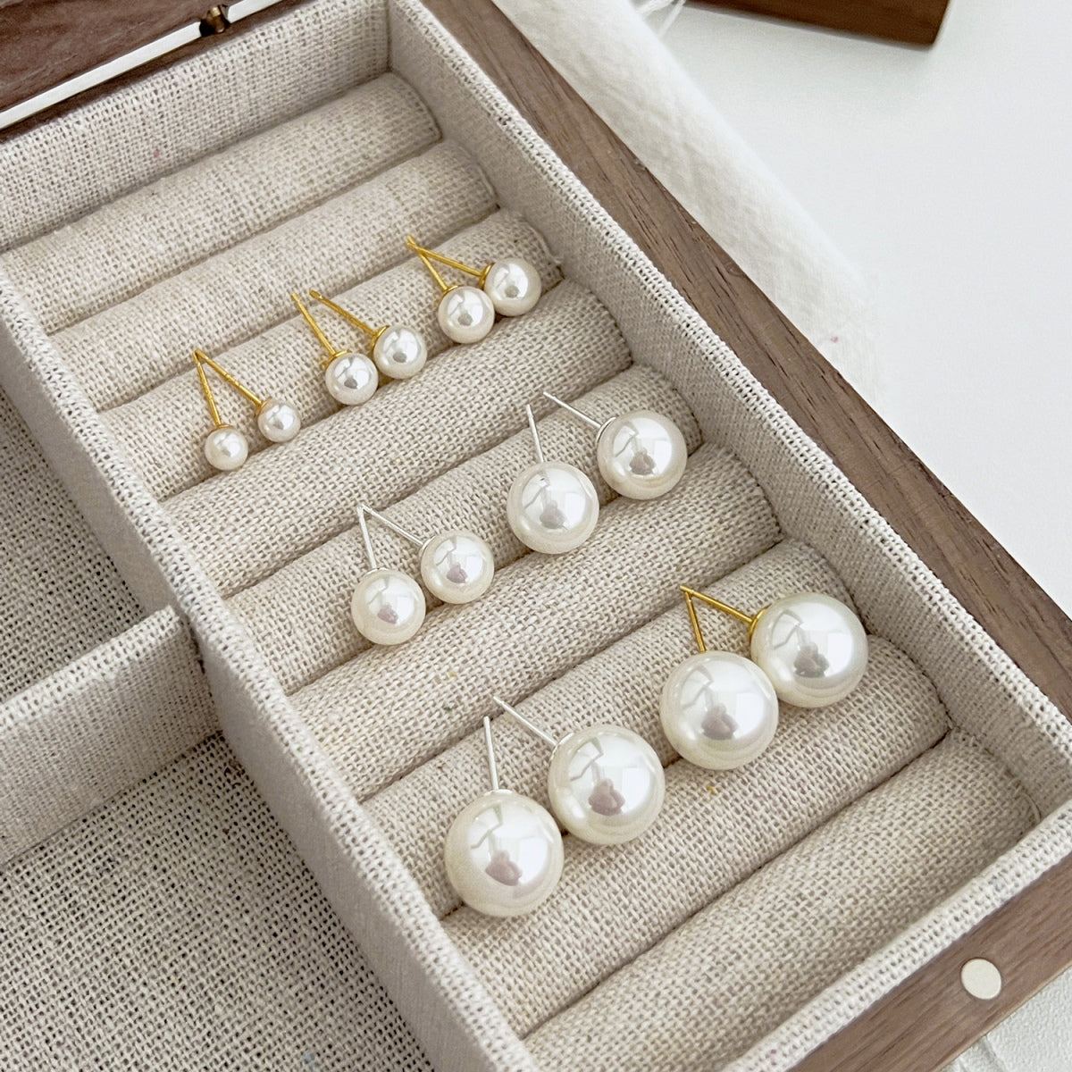 [AuraEcho]Delicate Pearl Earrings