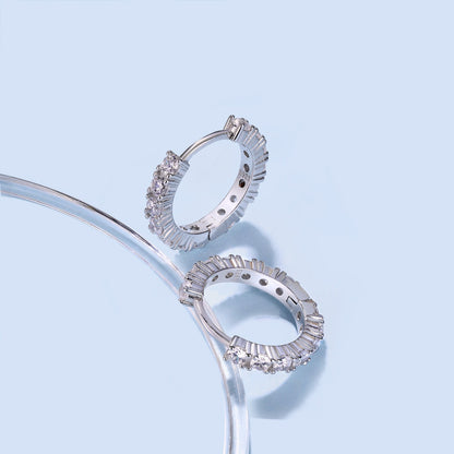 [AuraEcho]Radiant Colorful Round Cut Earrings