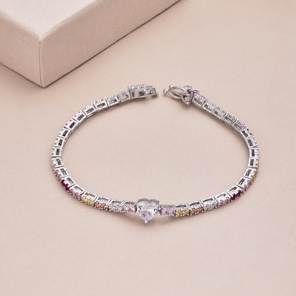 [AuraEcho]Delicate Romantic Heart Shape Lover Bracelet