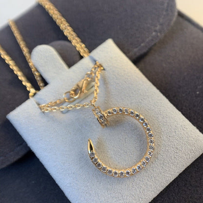 [AuraEcho]JUSTE NECKLACE PINK GOLD DIAMONDS