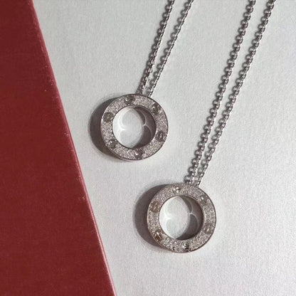 [AuraEcho]LOVE NECKLACE ADJUSTABLE SILVER