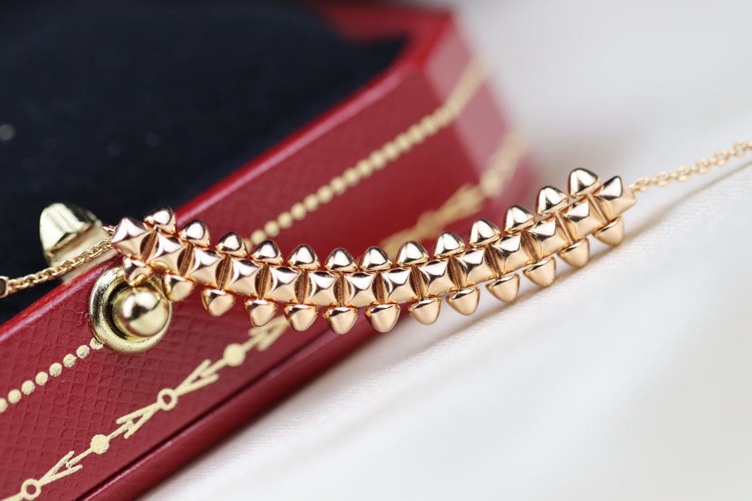 [AuraEcho]CLASH PINK GOLD NECKLACE