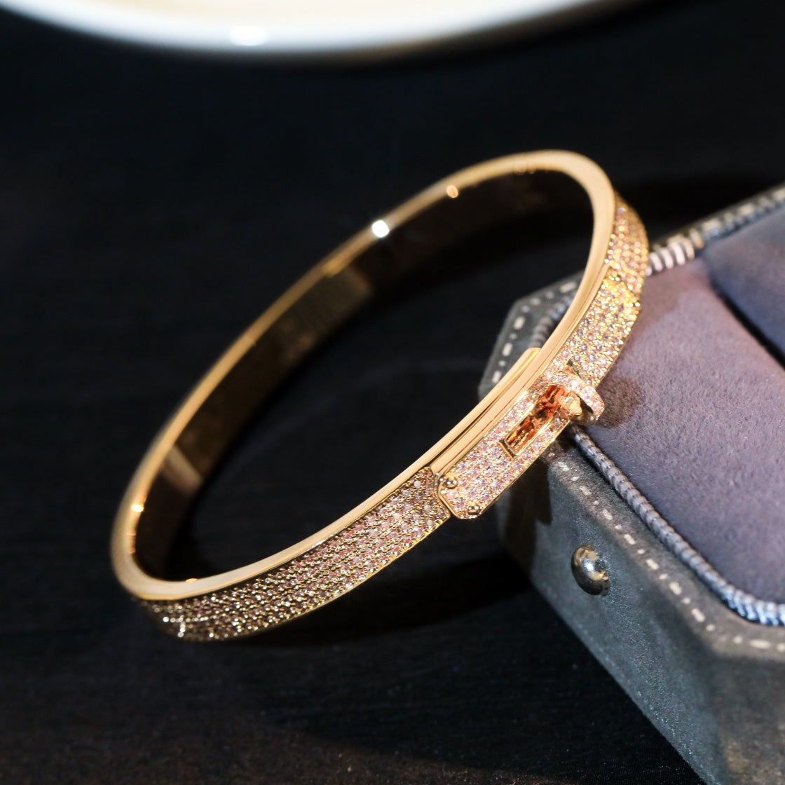 [AuraEcho]KELLY BRACELET DIAMOND PAVED