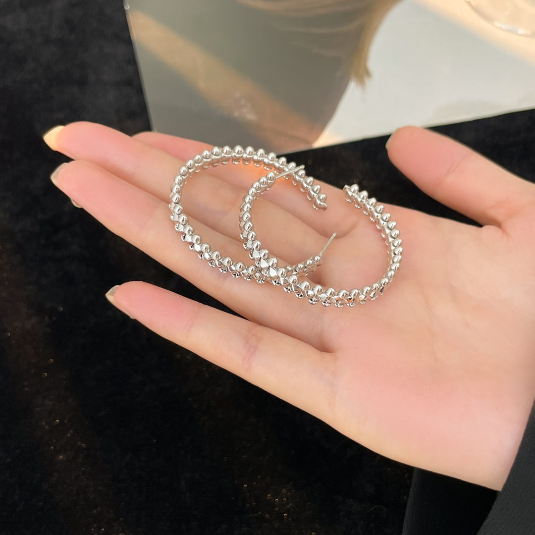 [AuraEcho]CLASH HOOP EARRINGS
