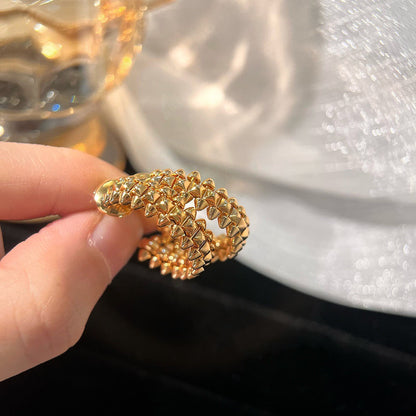 [AuraEcho]CLASH SMALL HOOP EARRINGS