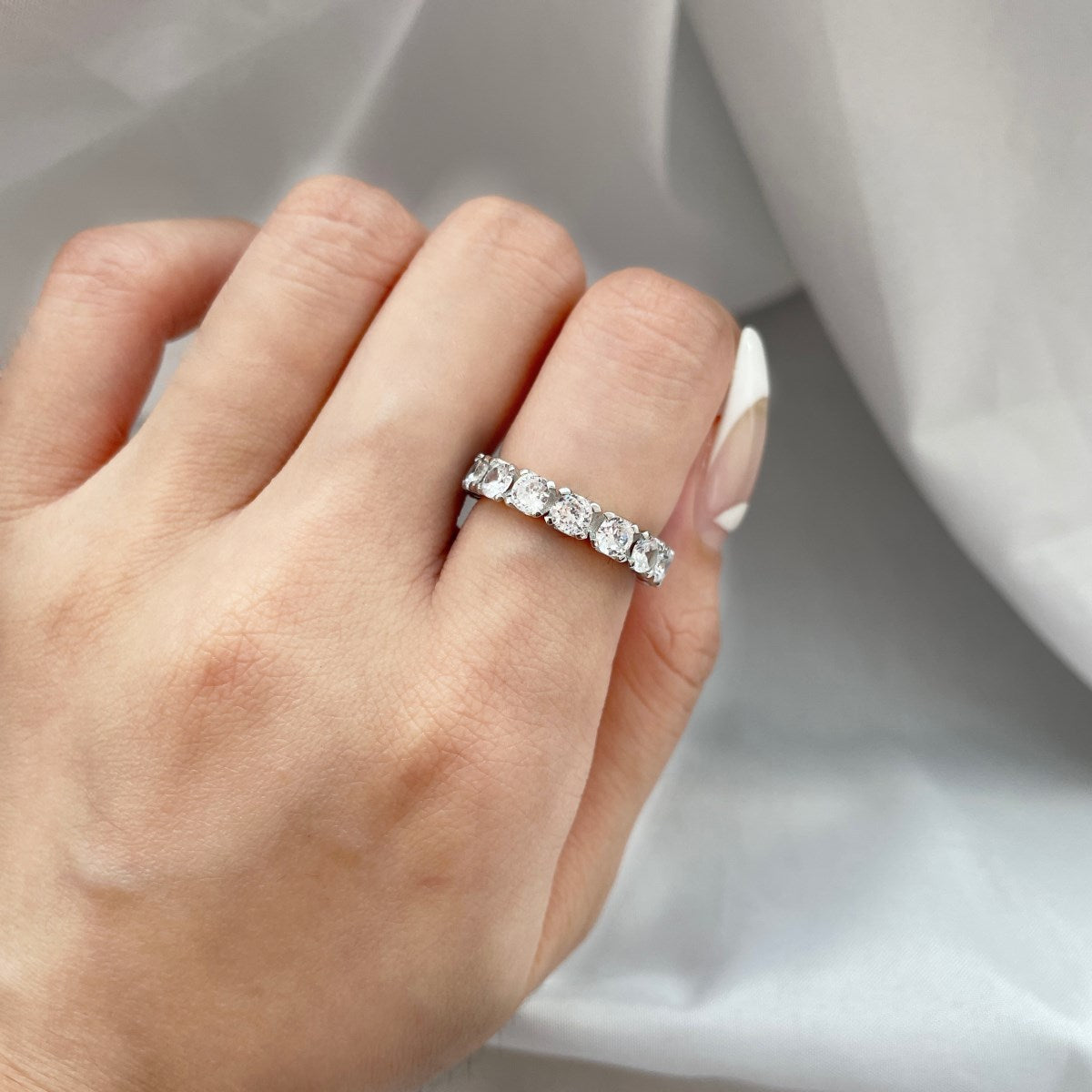 [AuraEcho]Eternity Round Cut Tennis Ring
