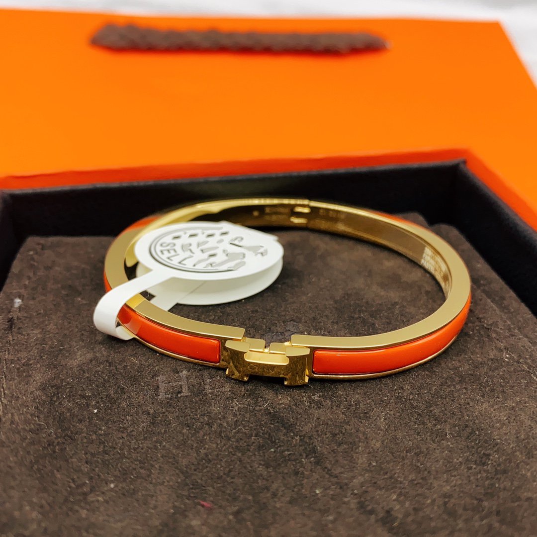 [AuraEcho]CLASSIC HM CLIC RED 8MM ENAMEL BRACELET