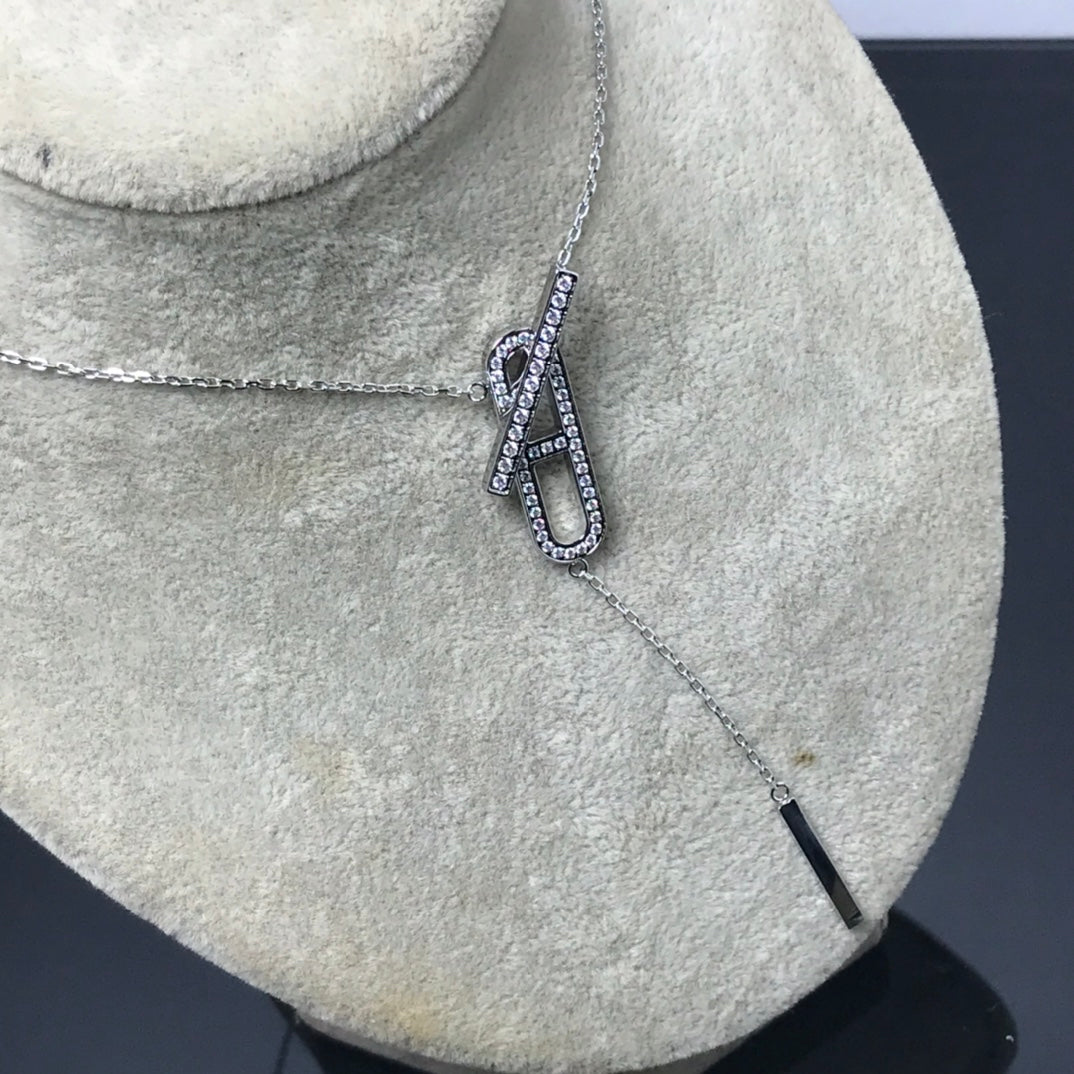 [AuraEcho]HM NECKLACE PLATINUM ROSE GOLD DIAMOND