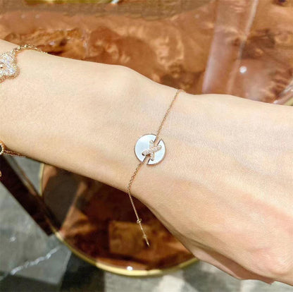 [AuraEcho]JEUX DE BRACELET MOP PINK GOLD DIAMONDS