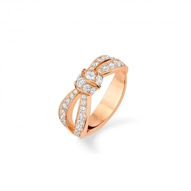 [AuraEcho]LIENS PINK GOLD DIAMOND RING
